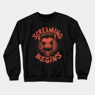 Screaming Begins - Possum 90s Inspired Crewneck Sweatshirt